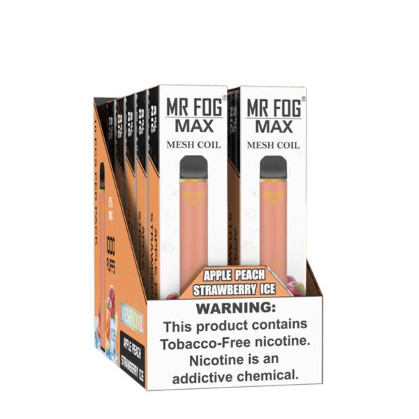 Mr Fog Max Apple Peach Strawberry Ice - Image 4